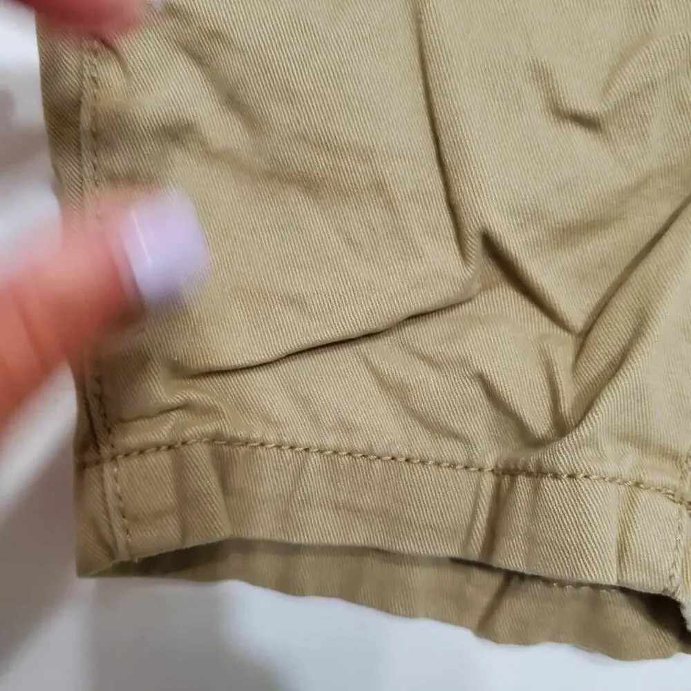 The Childrens Place Bottoms Boy 4 Chino Shorts Brown Flat Front Adjustable Waist